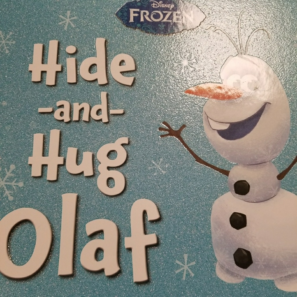 Frozen olaf plush and hardcover book with box